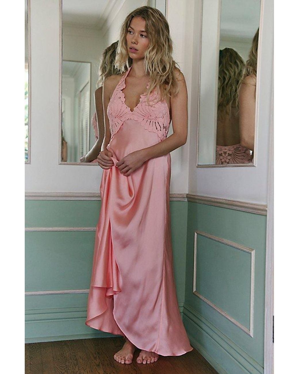 Intimately By Free People Multicolor Petal Party Midi Slip Dress By