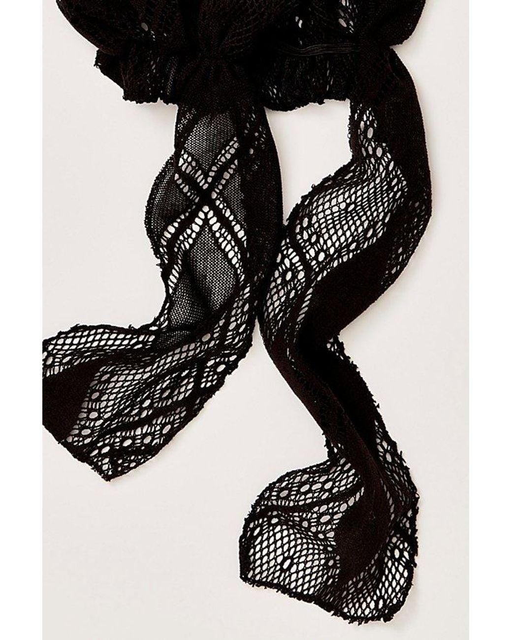 Free People Black Mellody Hair Scarf