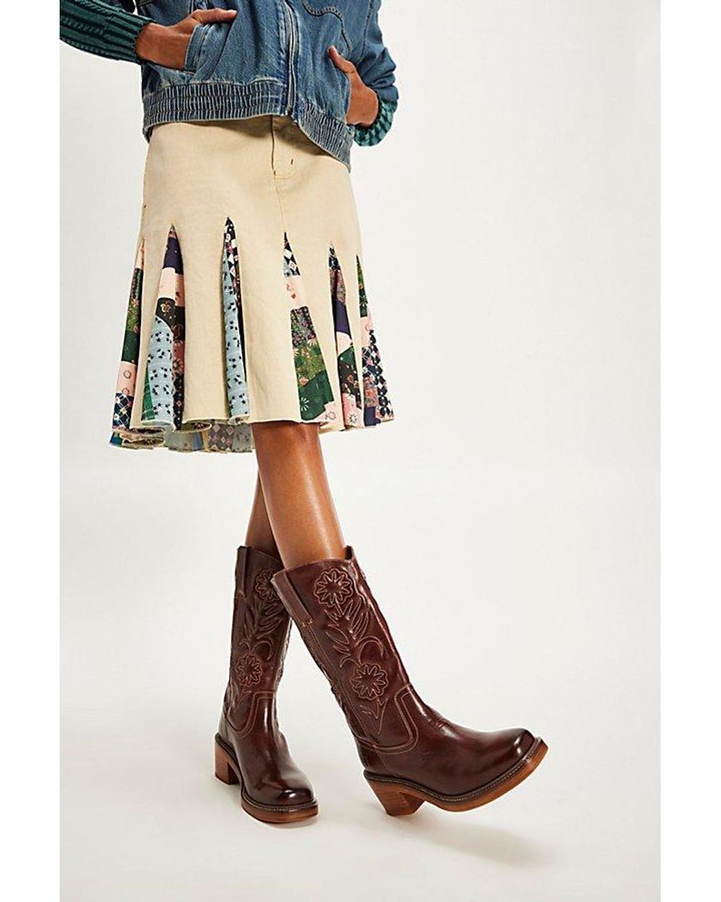 Frye Multicolor Kate Deco Stich Boots