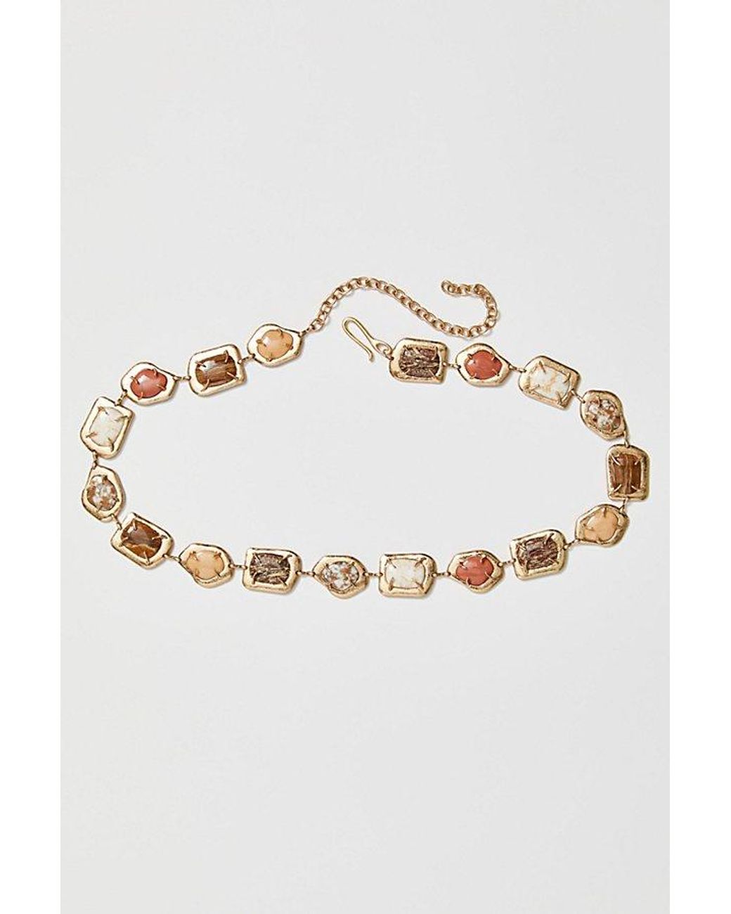 Free People Natural Summer Solstice Stone Belt