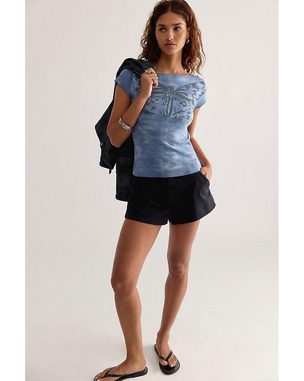 Ragabond Blue Monarch Top By