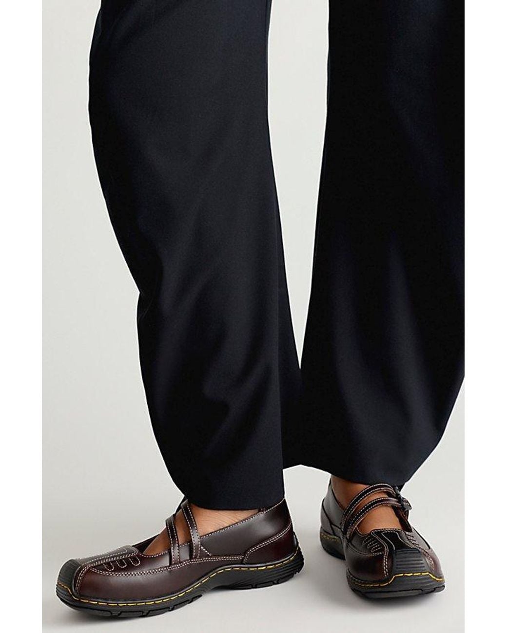 Dr. Martens Black Aurix Satin Finish Leather Mary Janes