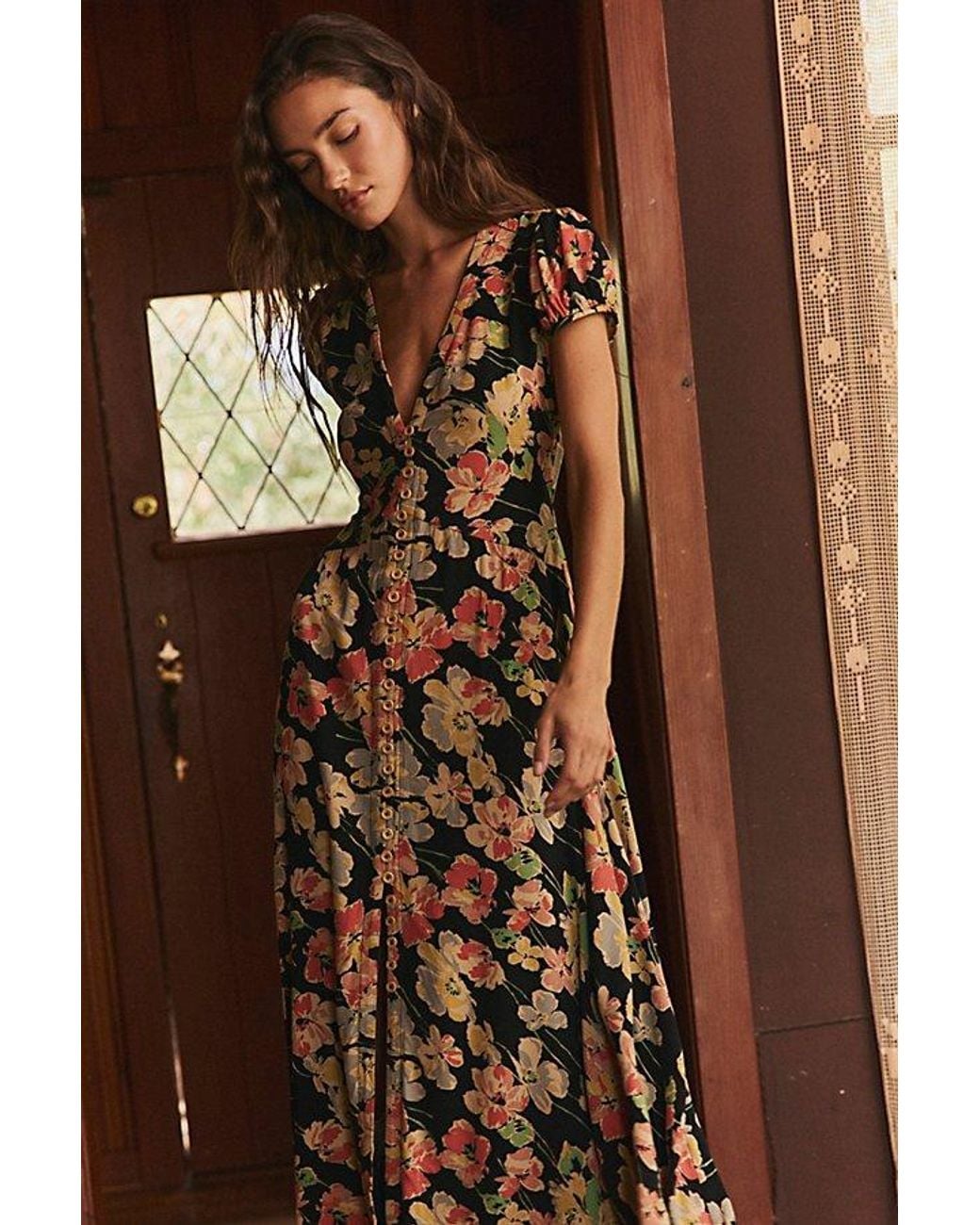Free People Brown Need Me Midi Dress