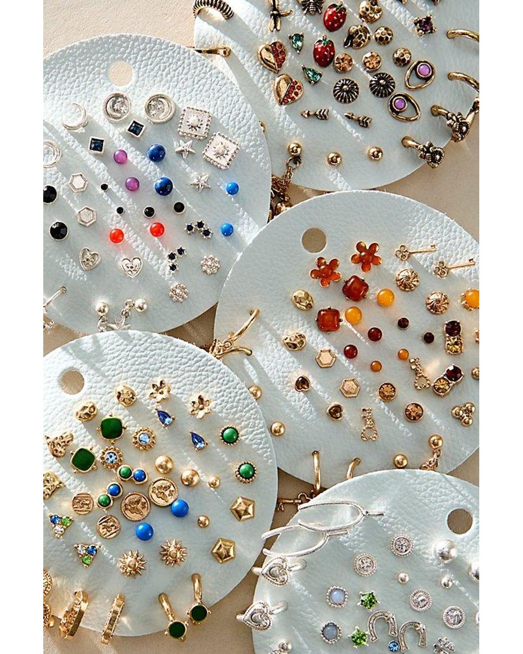 Free People Gray Teeny Tiny Mega Stud Earring Set