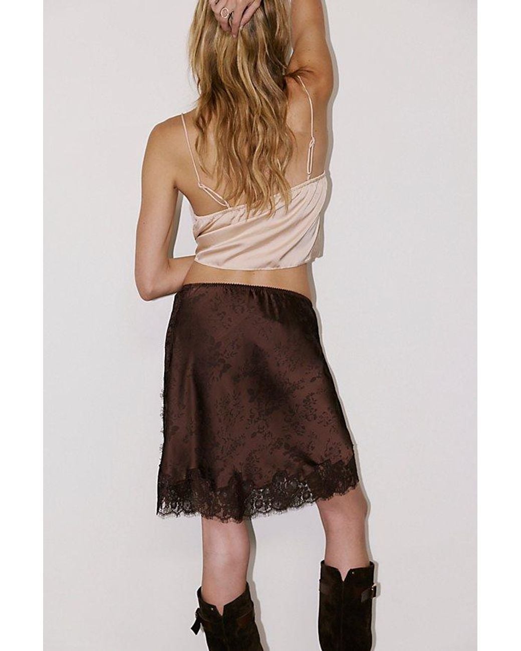 Intimately By Free People Multicolor Don'T Tell Mini Slip Skirt By