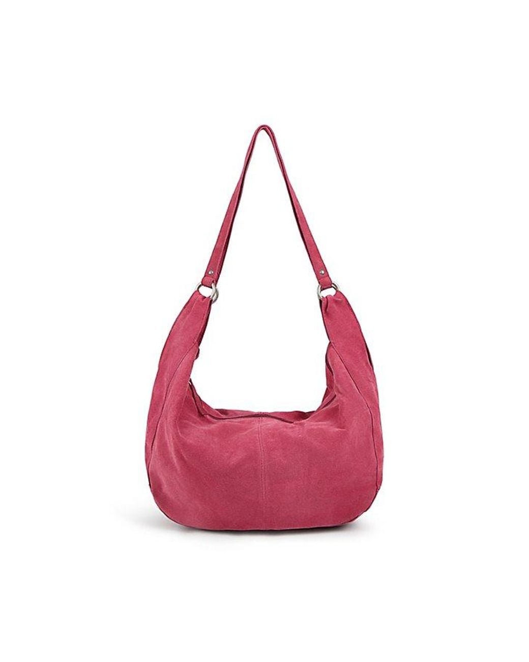 Free People Pink Roma Suede Tote Bag