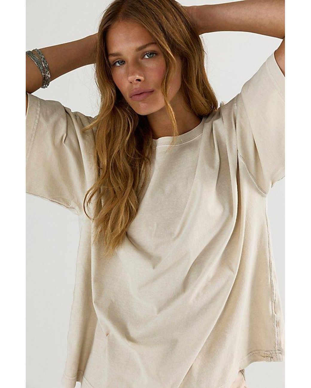 Free People Multicolor Perfect Oversized Tee