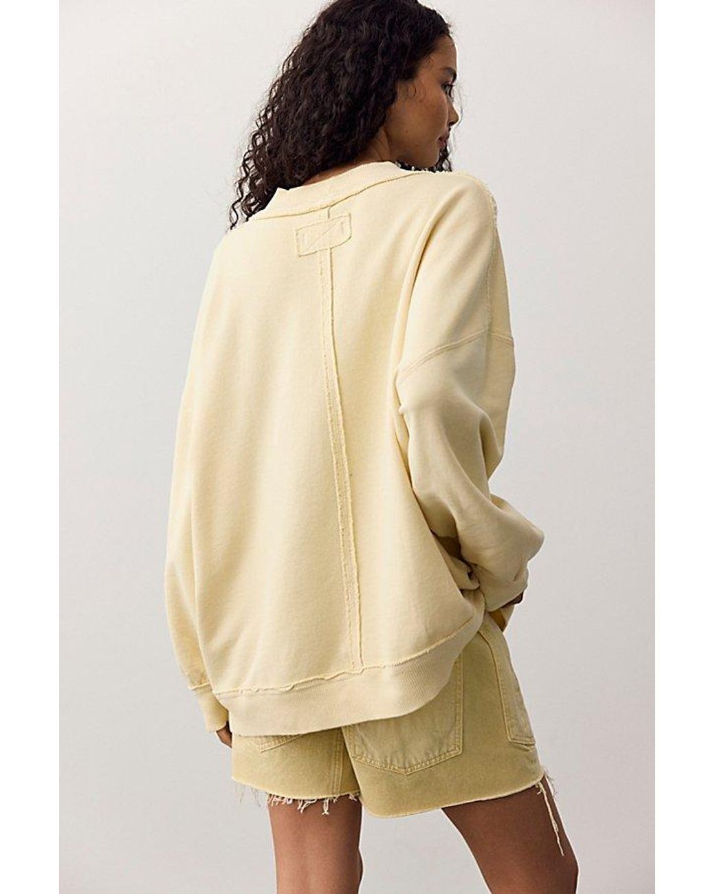 Free People Natural We The Free Palm Spring Turtleneck Graphic Pullover