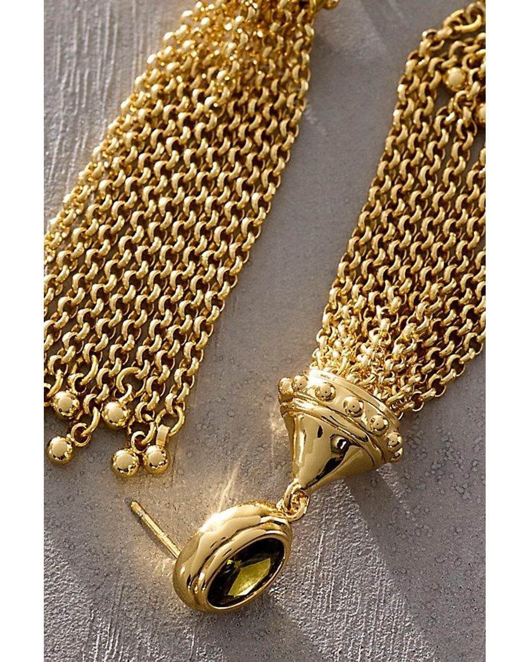 Daisy London Metallic X Free People Ada Tassel Earrings