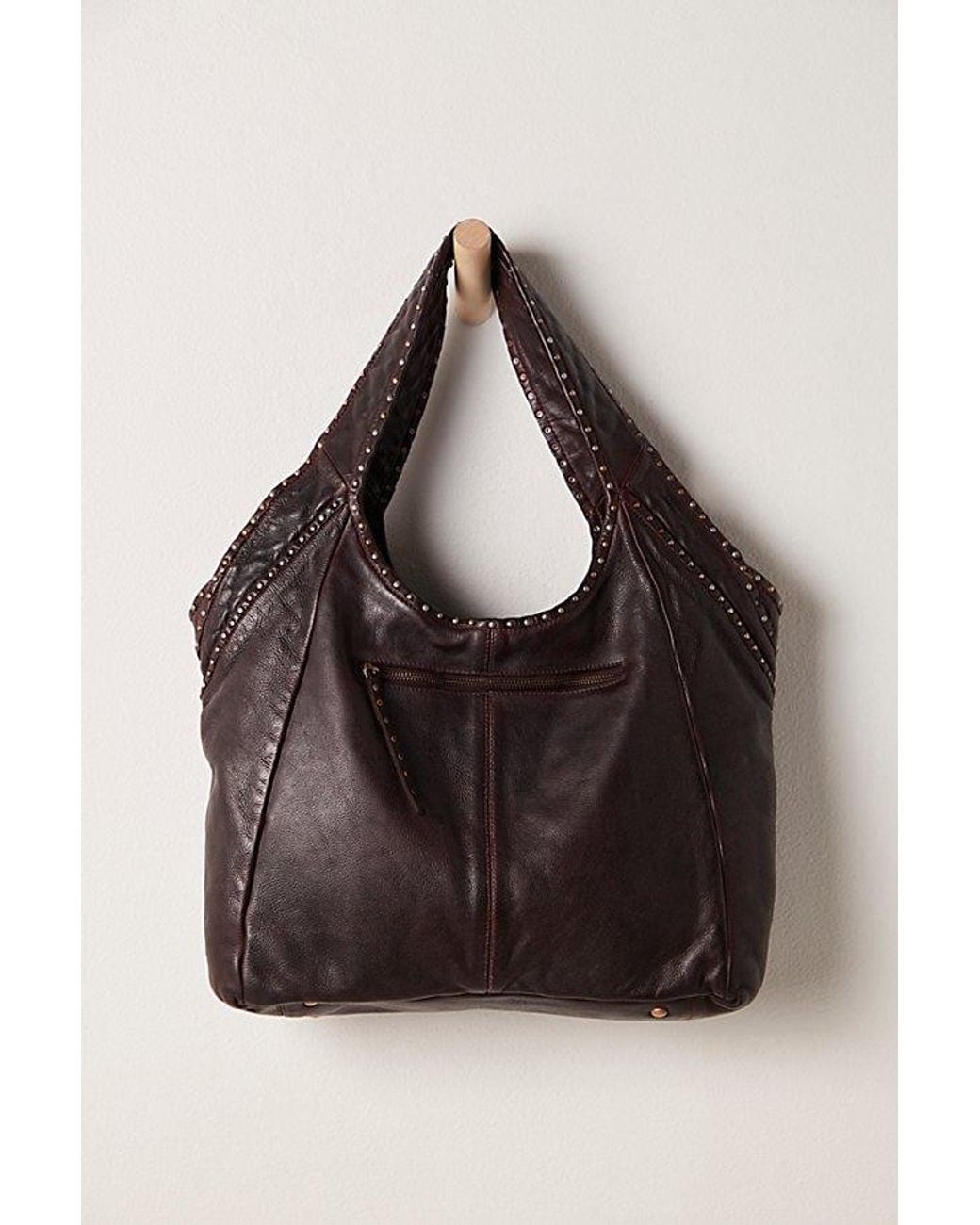 Free People Black Sawyer Stud Tote