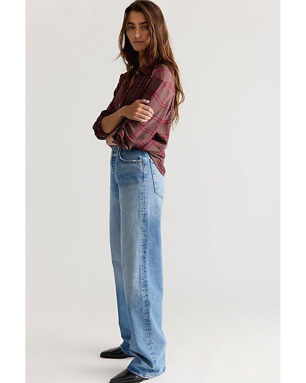 Agolde Blue Vintage Loose Jeans