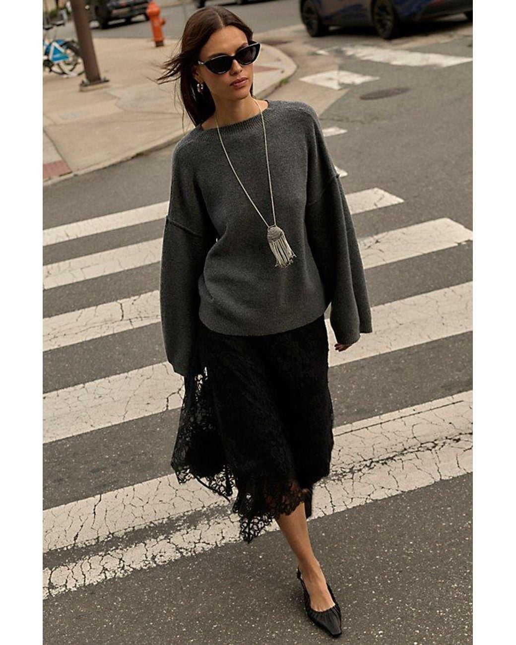 Free People Multicolor Fall Into Lace Midi Skirt Set