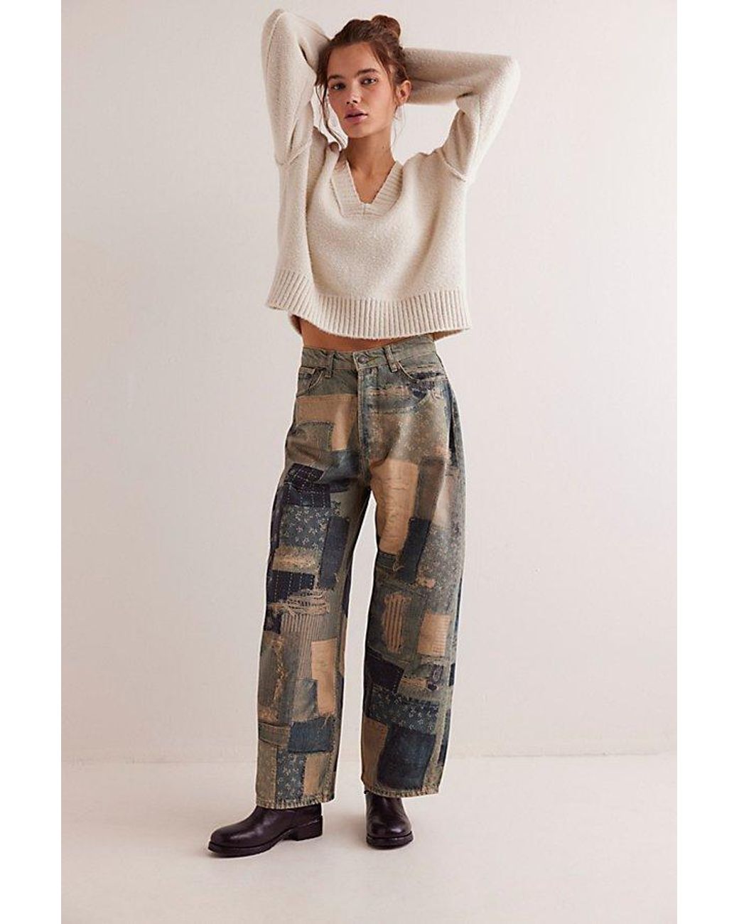 Free People ★ We The Free Illusions Printed Relaxed Jeans We The Free Illusions Printed Relaxed Jeans | Free People