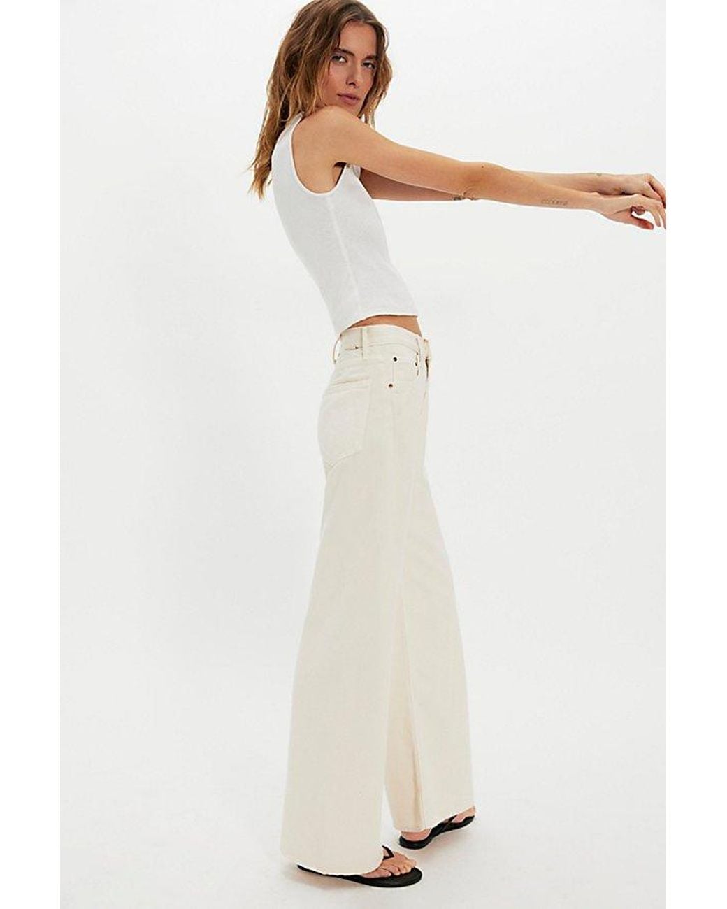 Mother Natural The Lemon Twist Sneak Jeans
