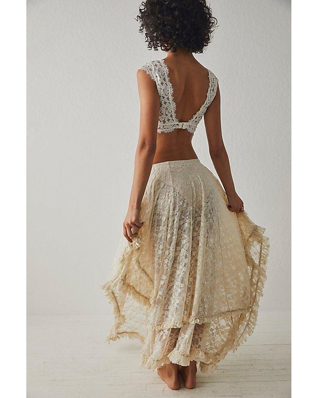Intimately By Free People Natural French Courtship Half Slip