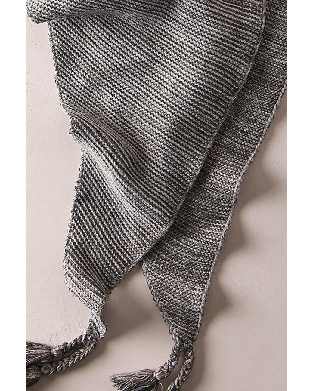 Free People Gray So Marled Shawl