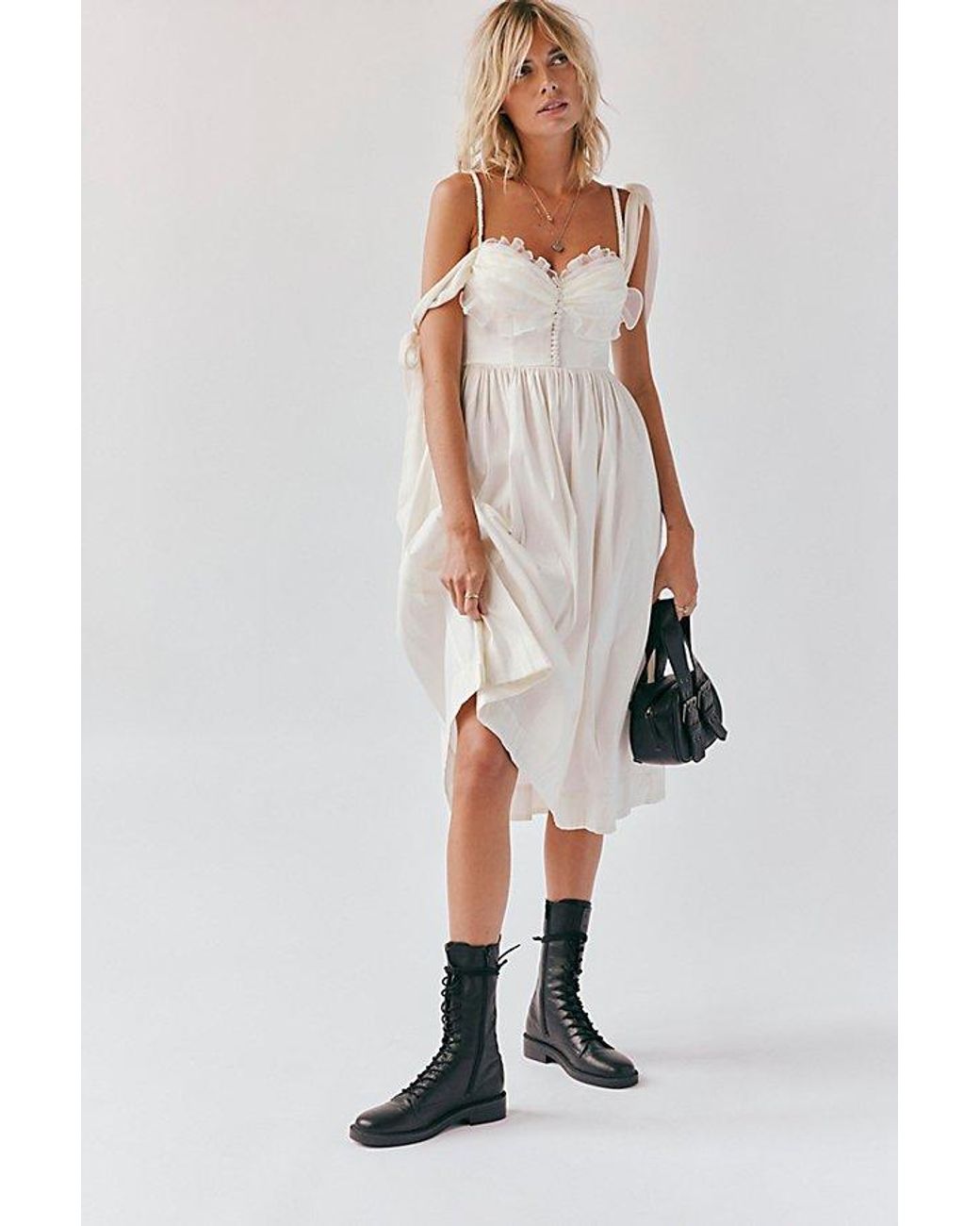 for love and lemons hideaway midi dress For Love & Lemons Fp X Heidi Midi Dress