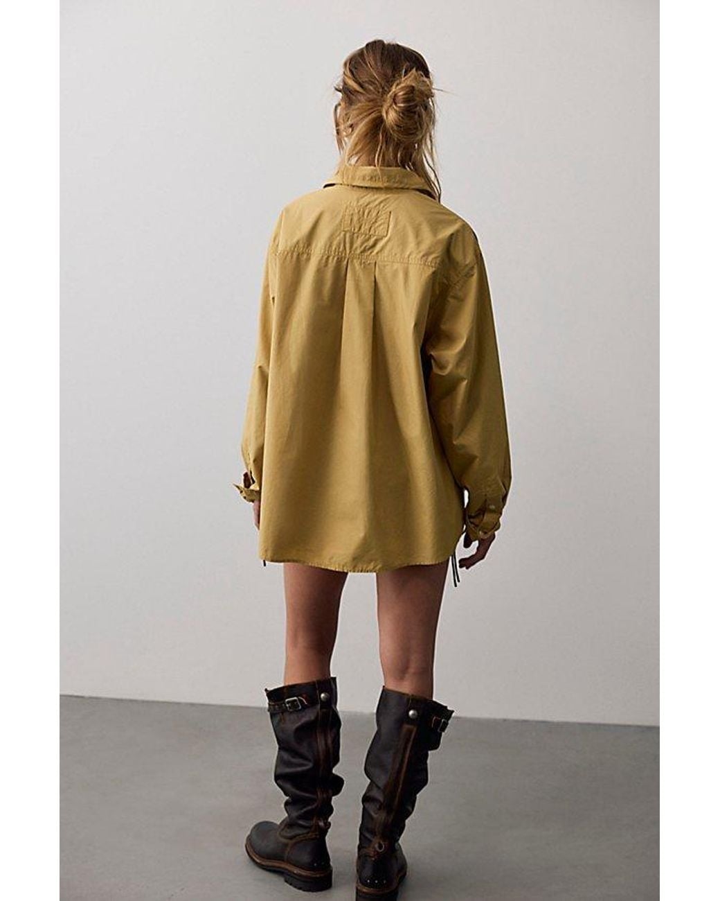 Free People Brown We The Free Many Ways Solid Button Down