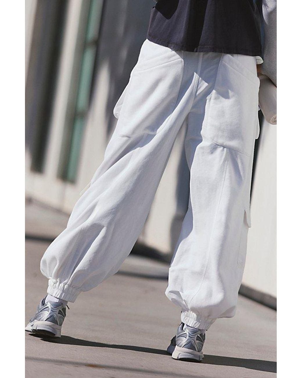 Fp Movement Gray Buckle Down Cargo Pants