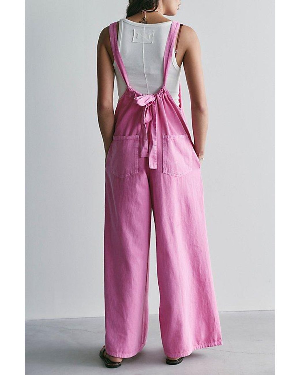 Free People Pink Freebird Jumpsuit