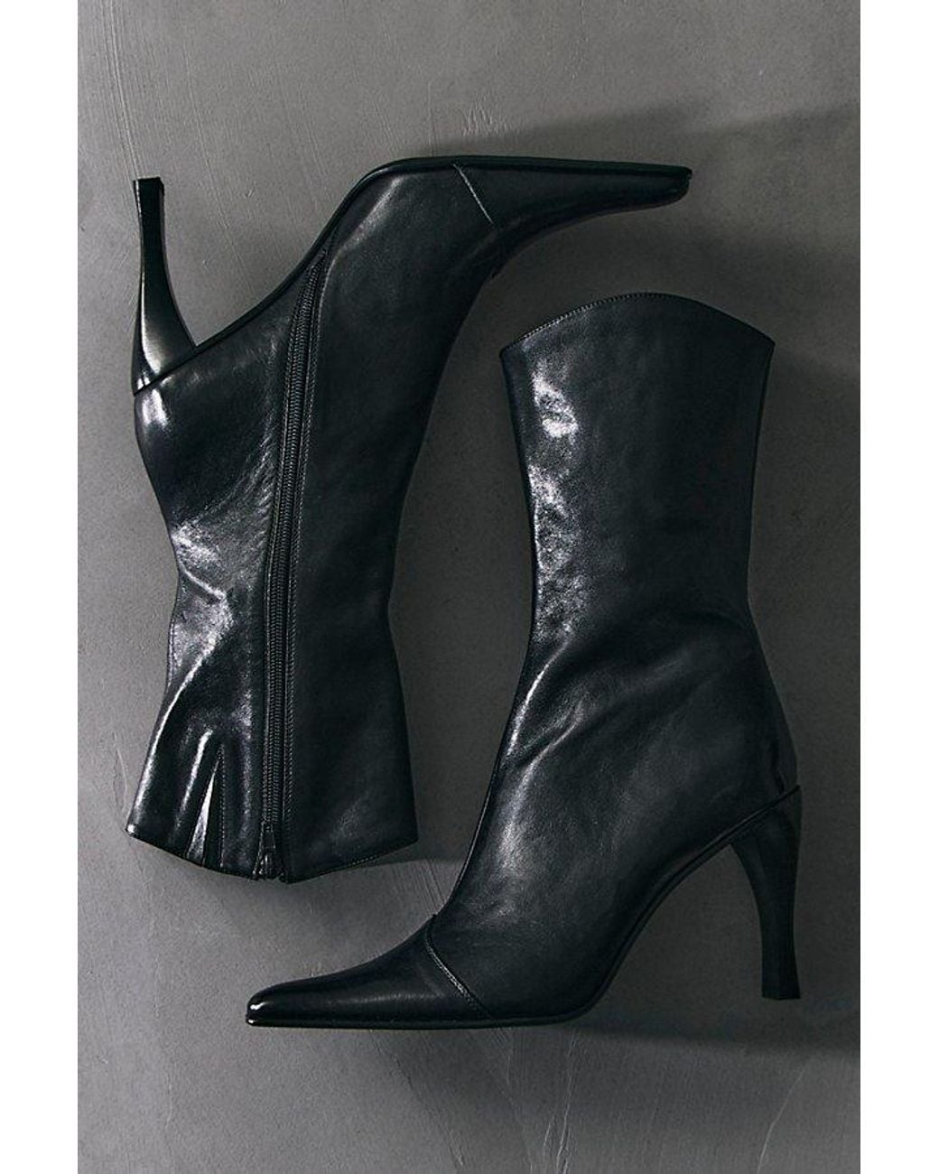 Jeffrey Campbell Gray Sweet Talker Snip Toe Boots