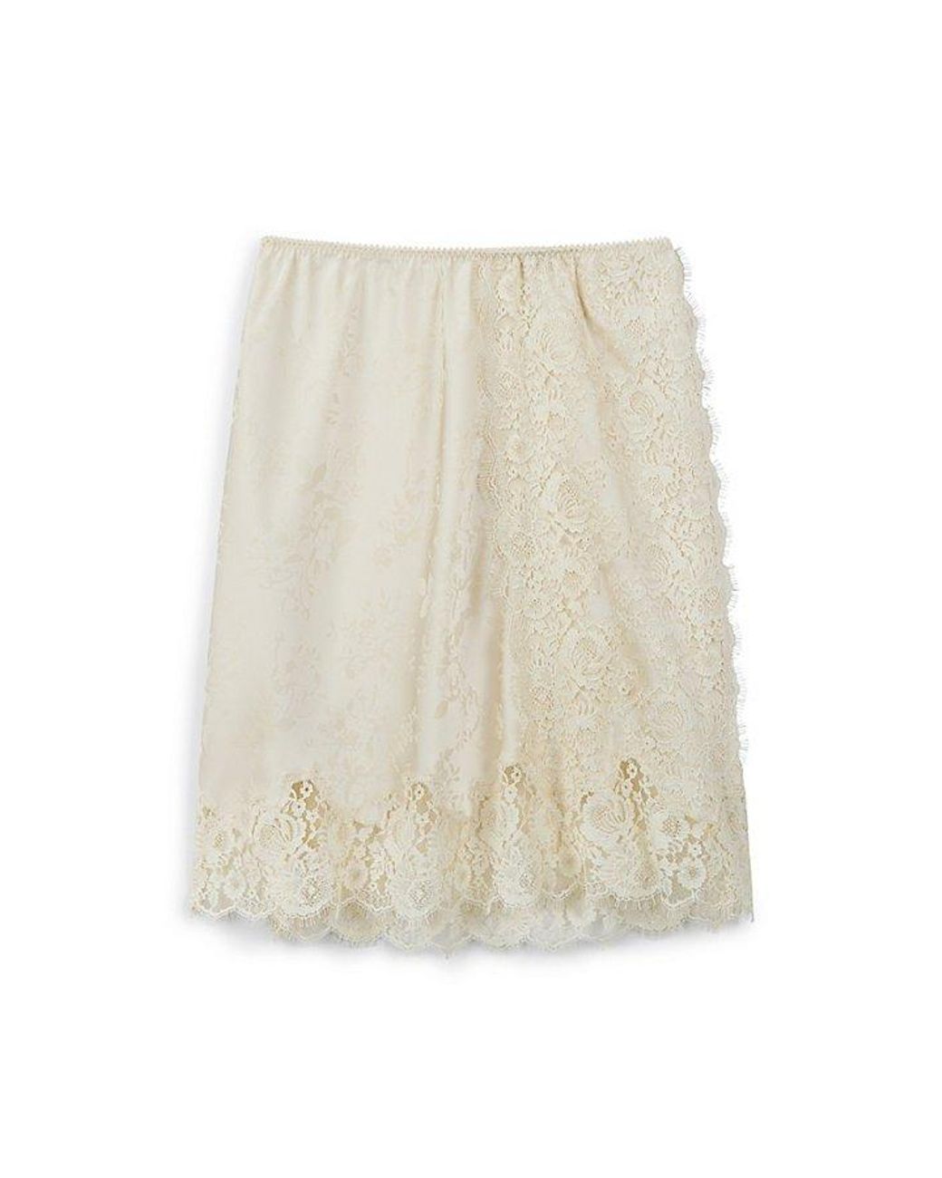 Intimately By Free People Natural Don'T Tell Mini Slip Skirt By