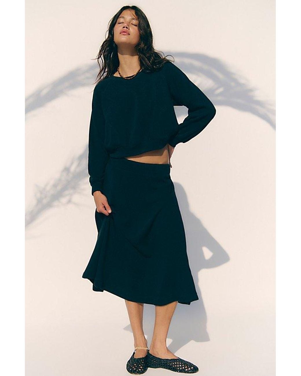 free-est Blue Sol Skirt Set By