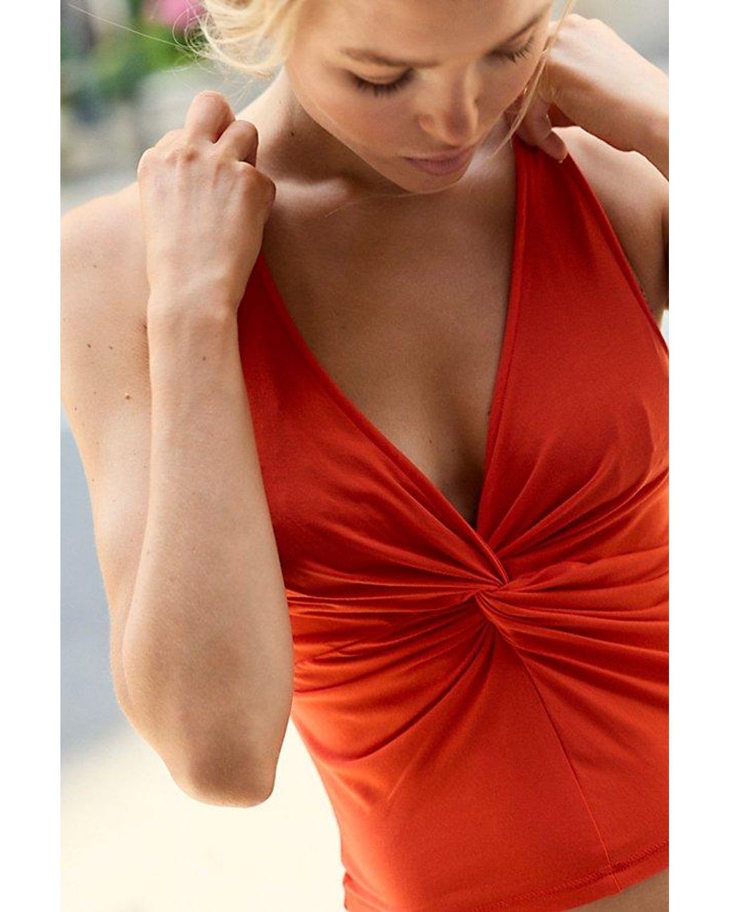 Intimately By Free People Red We'Re Going Out Tank