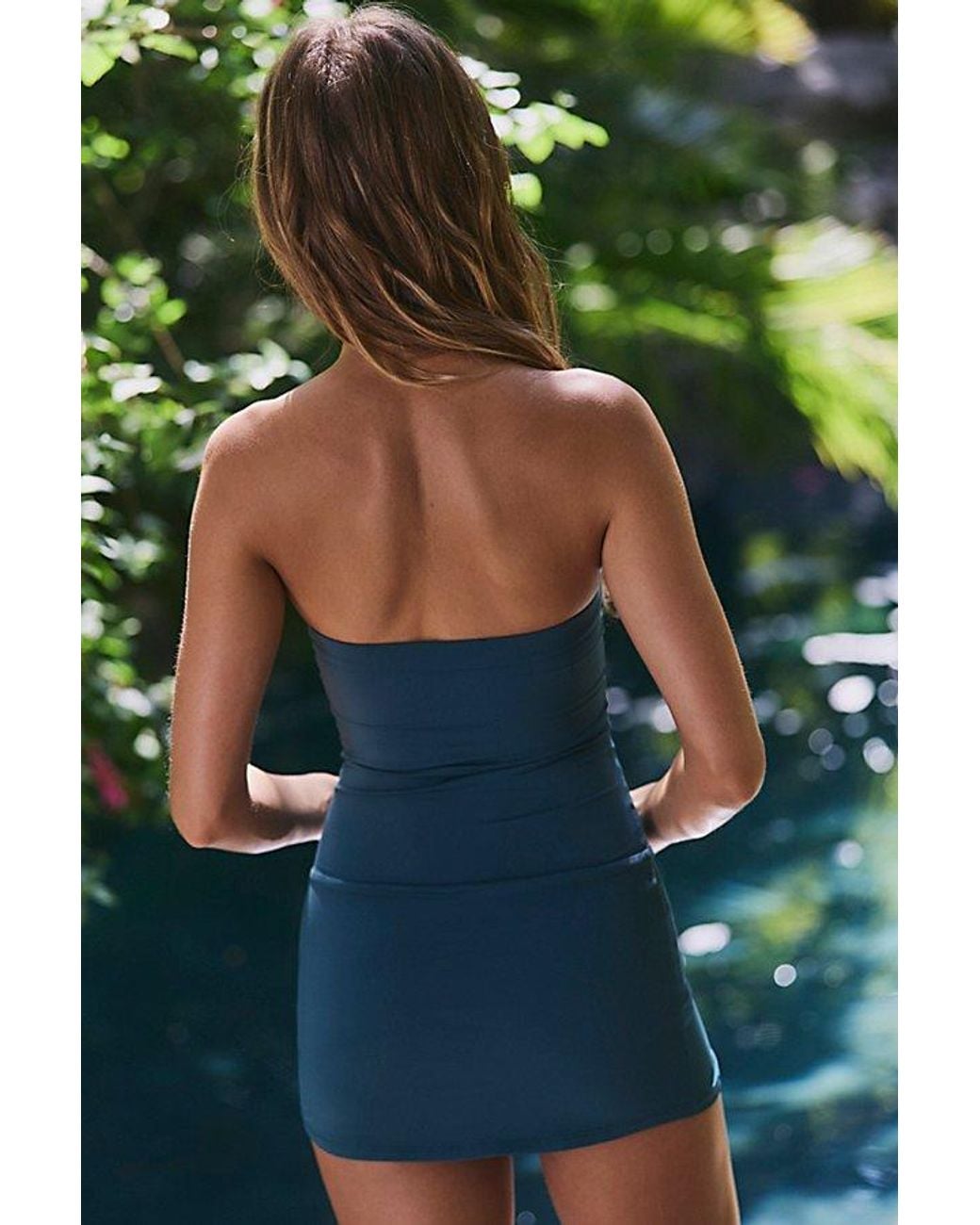 Toast Green Mini Tube Swim Dress