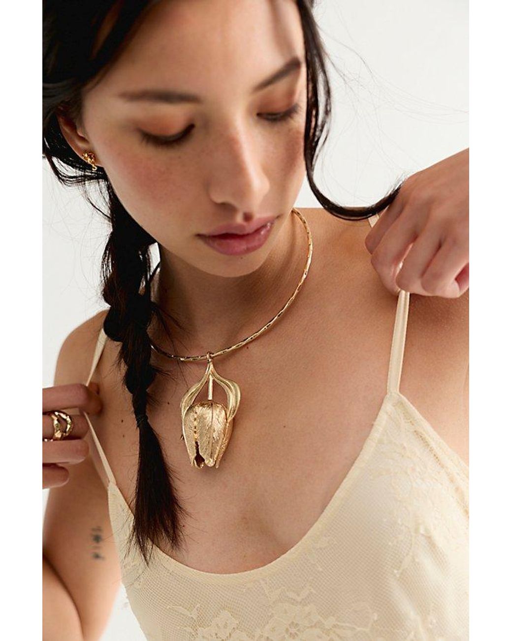 Free People Brown Christophe Choker Necklace
