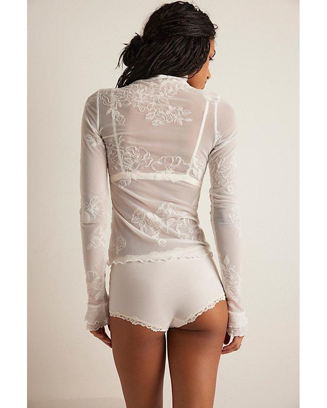 Intimately By Free People White You Decide Long Sleeve By