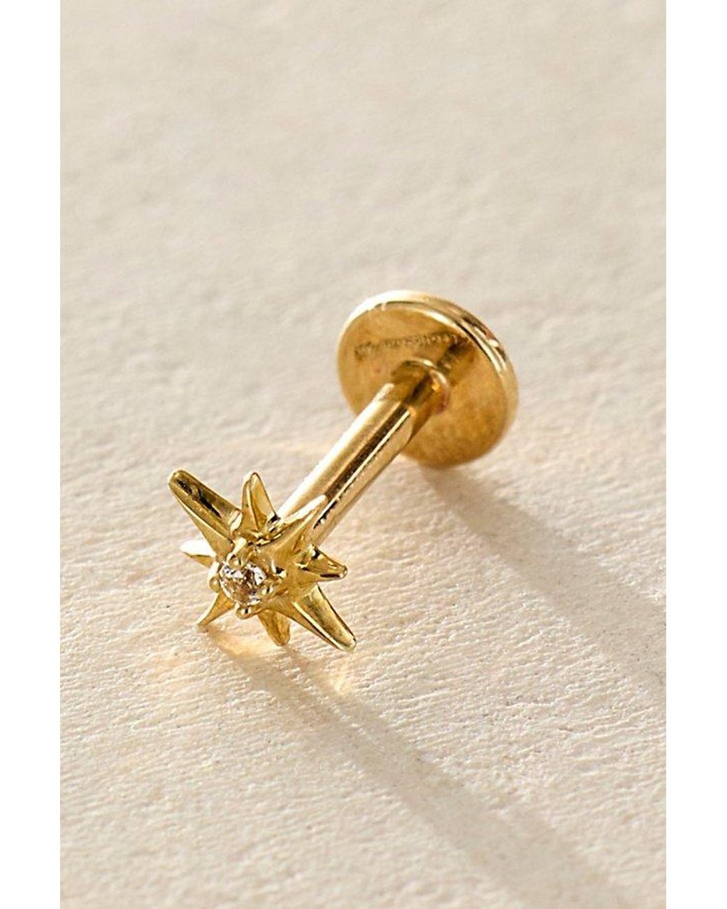 Local Eclectic Metallic Starburst Flatback Earrings