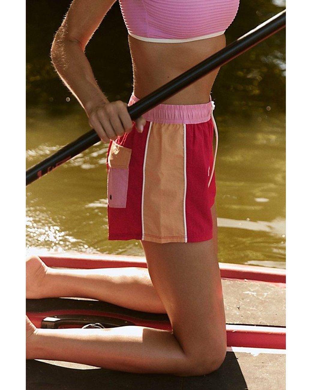 Poolside Paradiso Green Honolulu Surf Shorts
