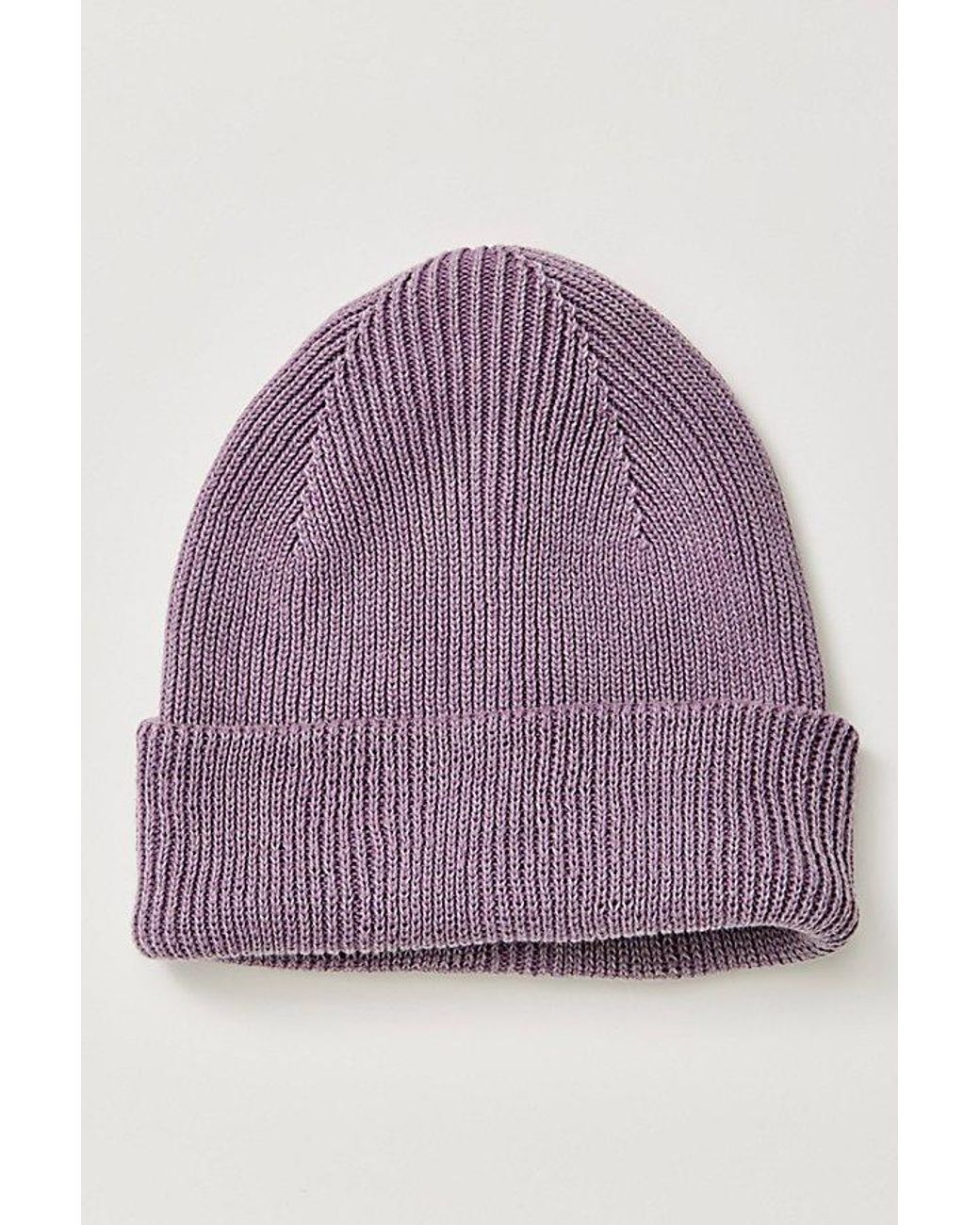 Free People Purple Lou Slouchy Beanie