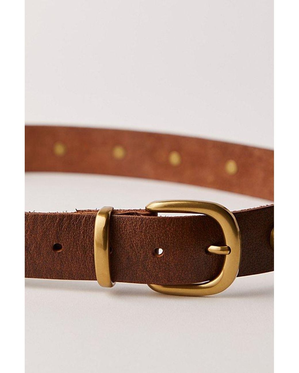 Free People Brown Rhodes Stud Belt