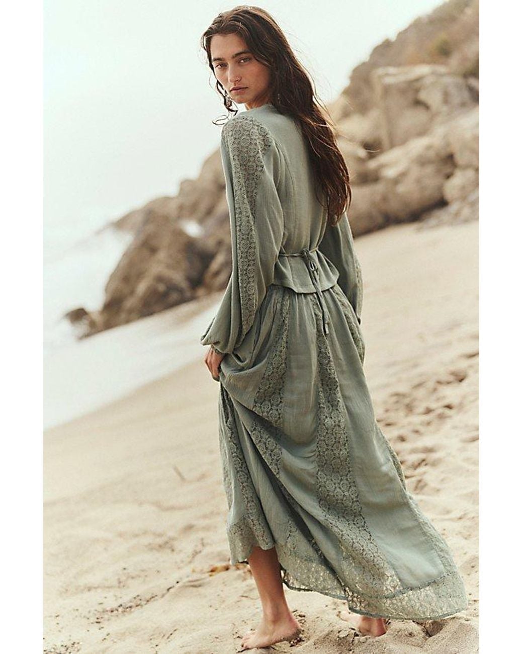 free-est Green Marine Skirt Set By