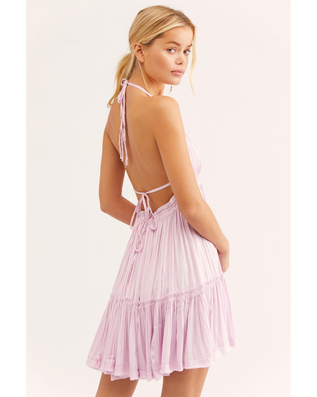 free people lilac mini dress Free People 100 Degrees Of Shine Mini Dress in Purple