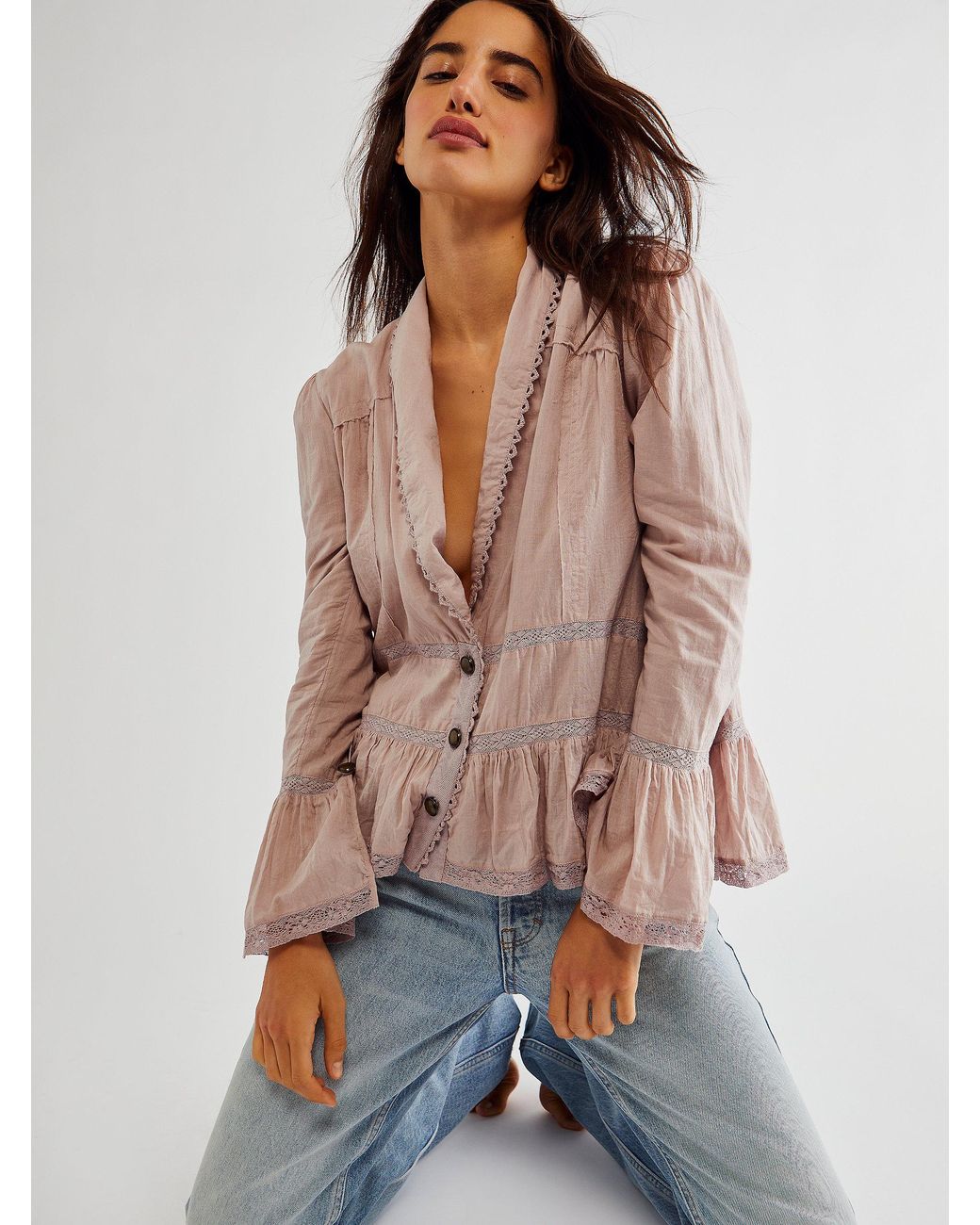 Free People Selma Tiered Bed Jacket | Lyst