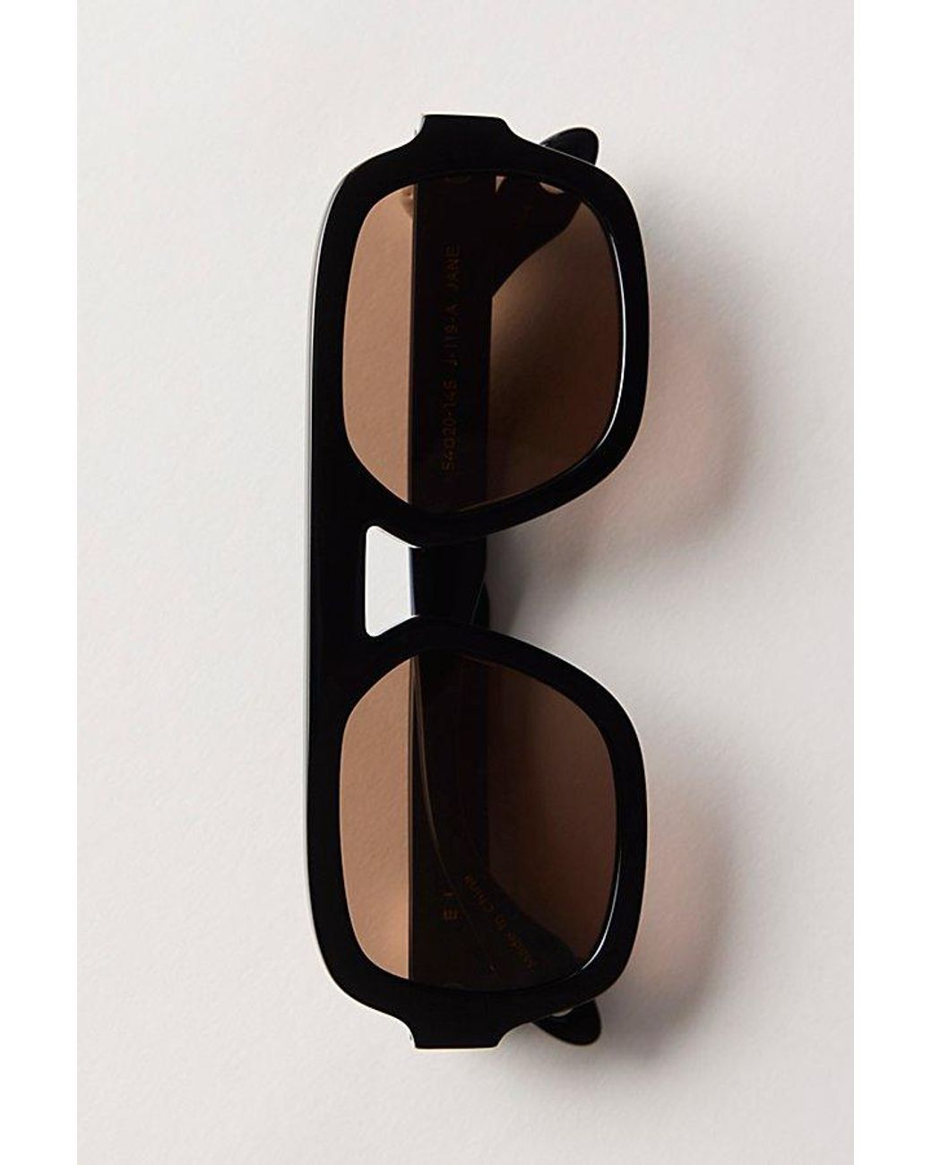 Elisa Johnson Black Jane Aviator Sunglasses
