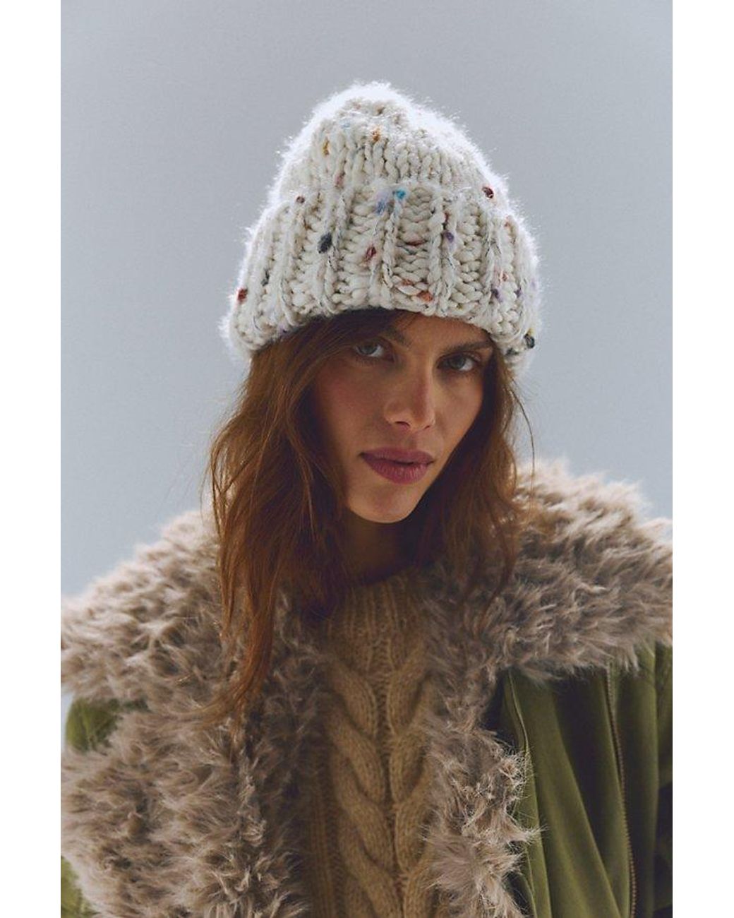 Free People Pink Sugar Frost Beanie