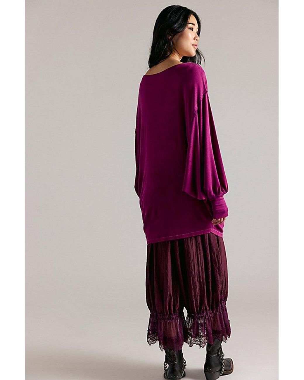 Free People Swept Up Sweatshirt in Purple | Lyst