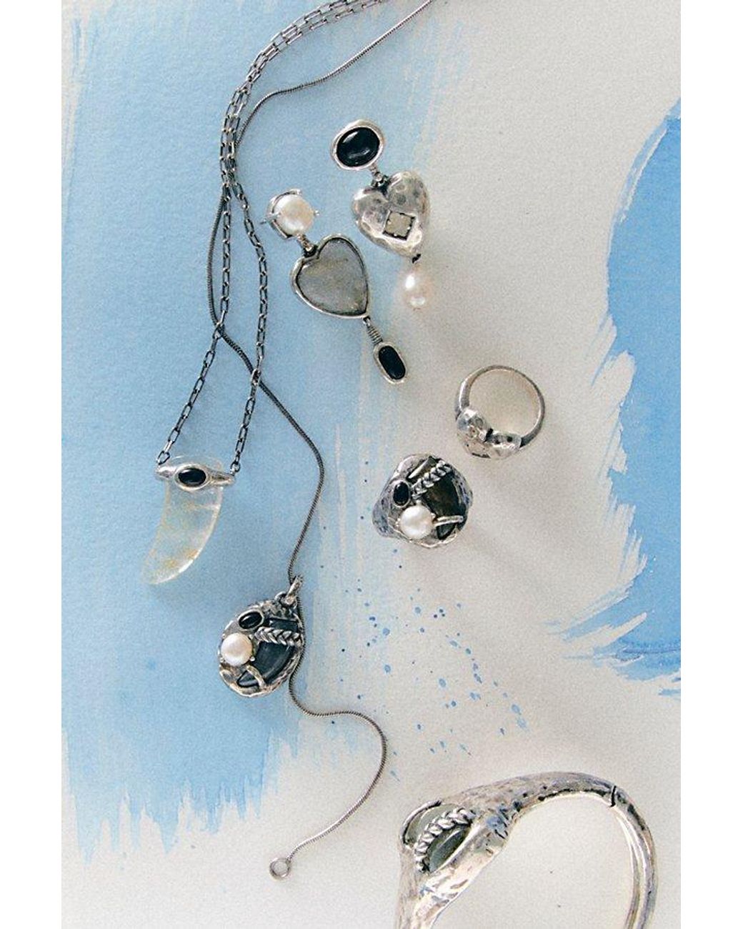 Pamela Love Gray X Free People Quartz Aris Pendant Necklace