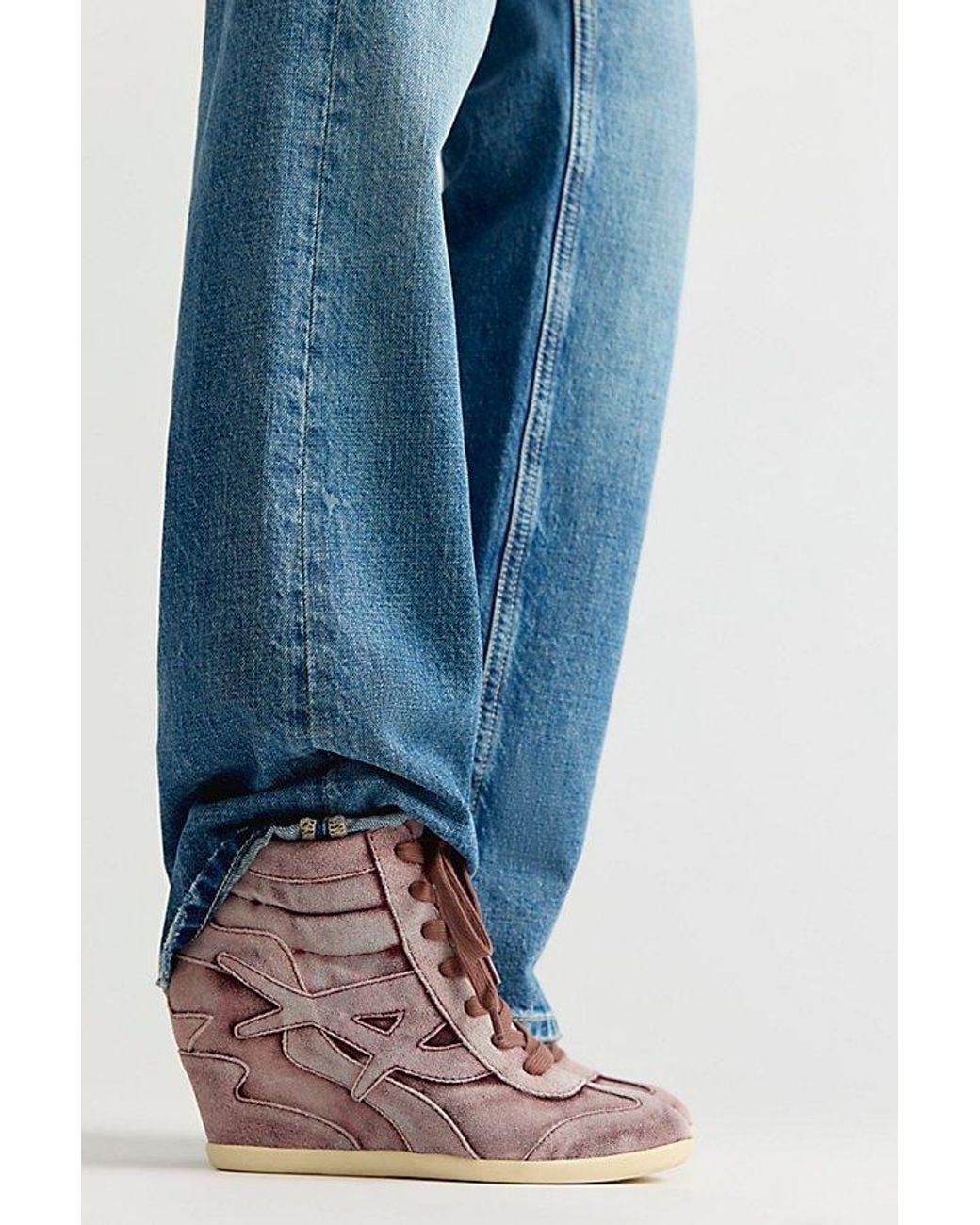 Ash Blue Boradia Wedge Sneakers
