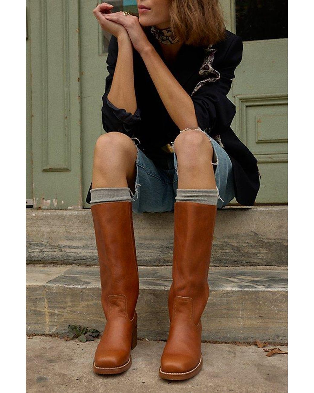 Frye Brown Campus 14L Boots