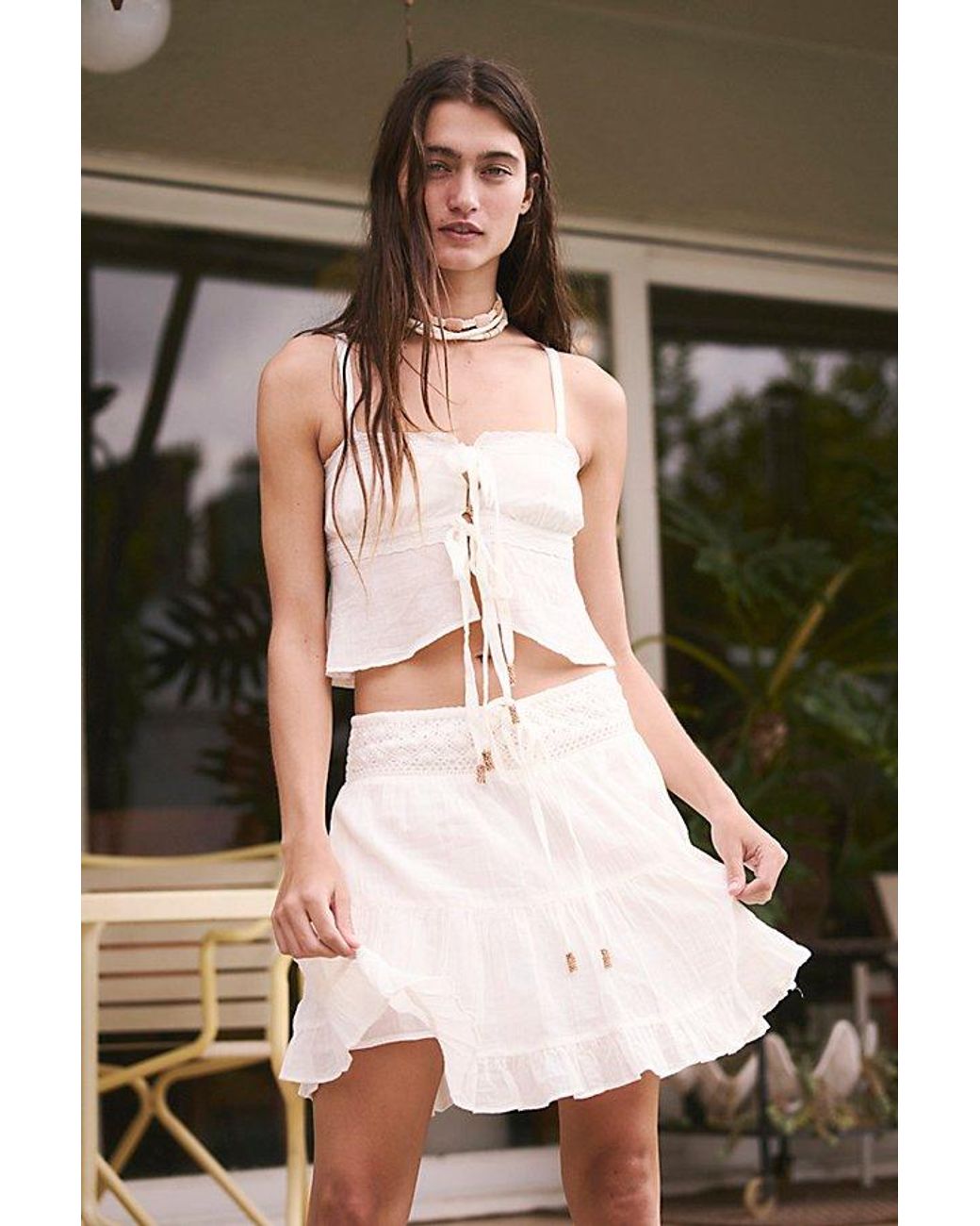 free-est White Zaria Co-ord