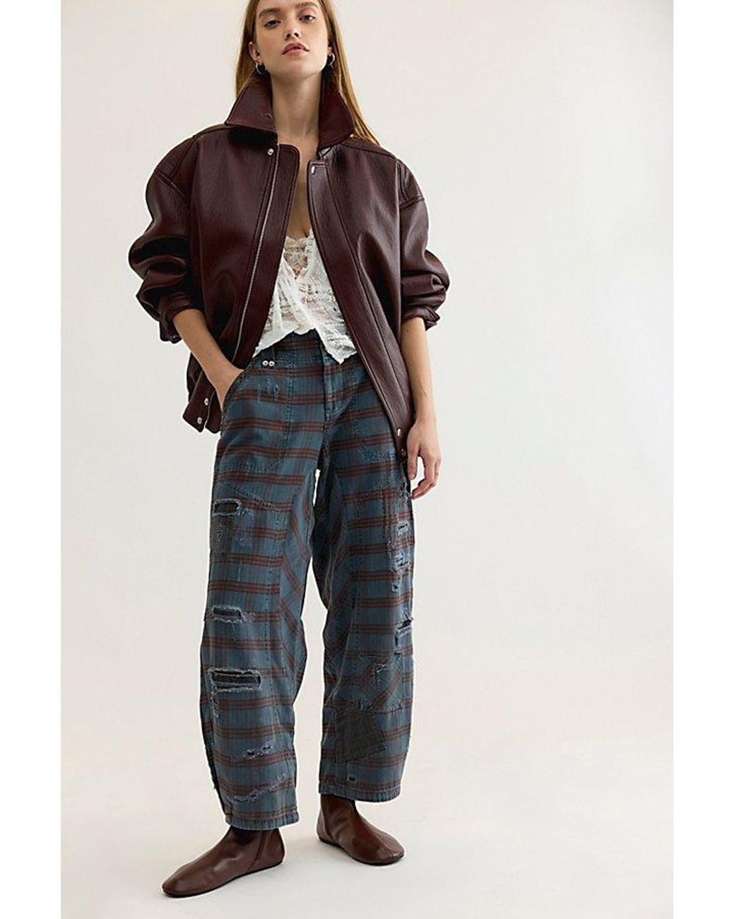 Free People Blue Warwick Craft Pants