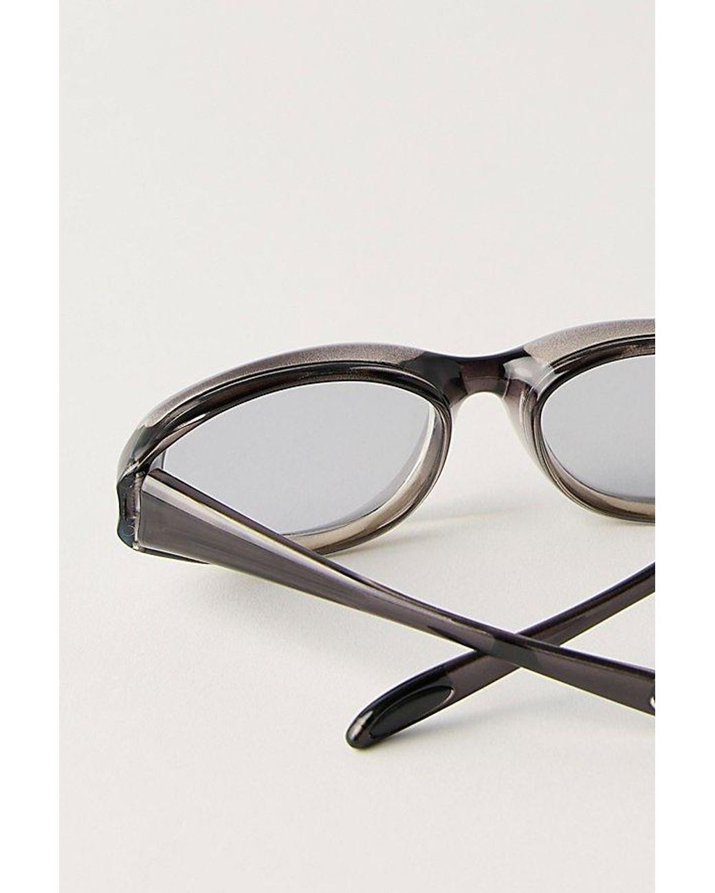 Free People Black Weston Wrap Around Sunglasses