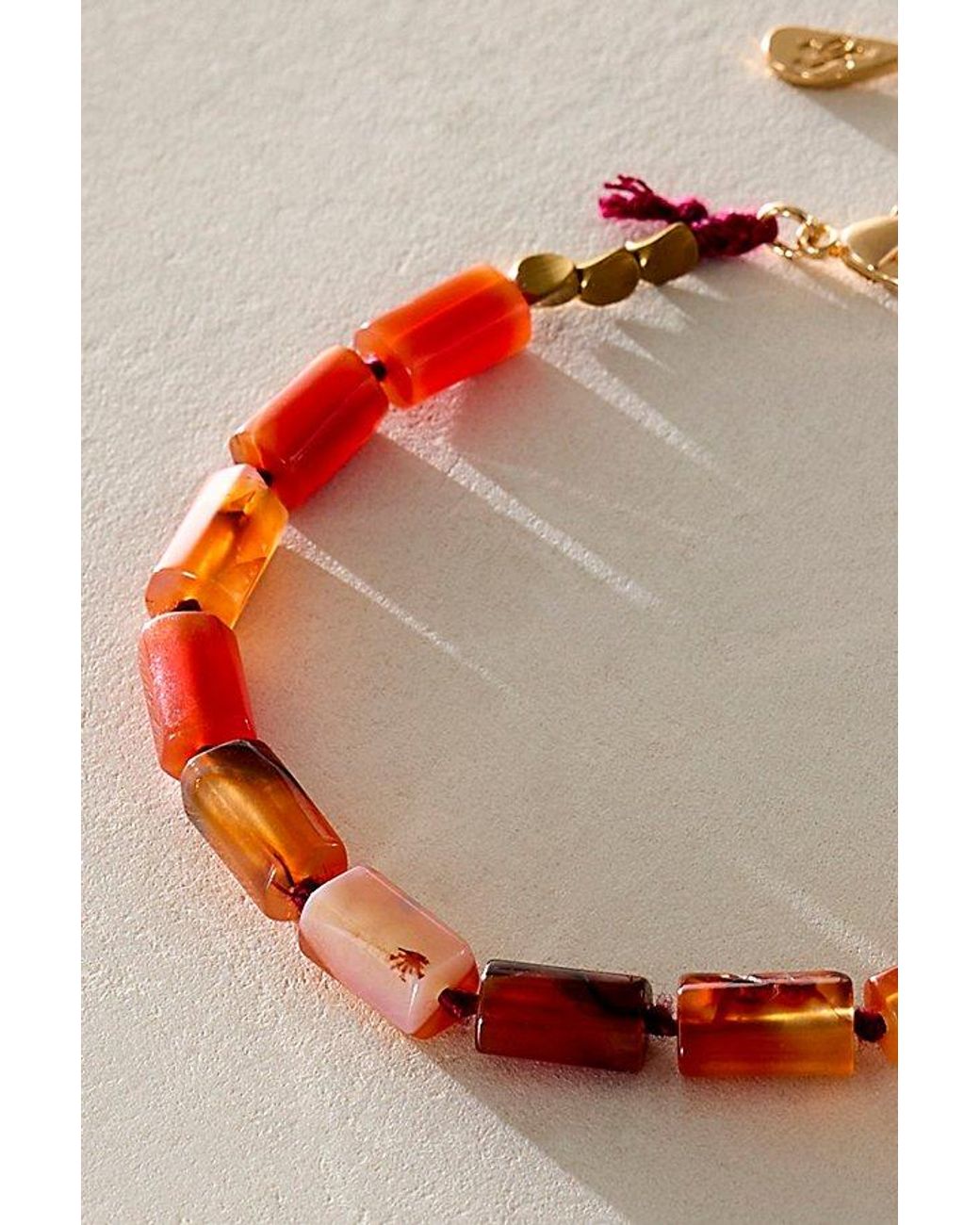 Free People Multicolor Sarri Stone Anklet