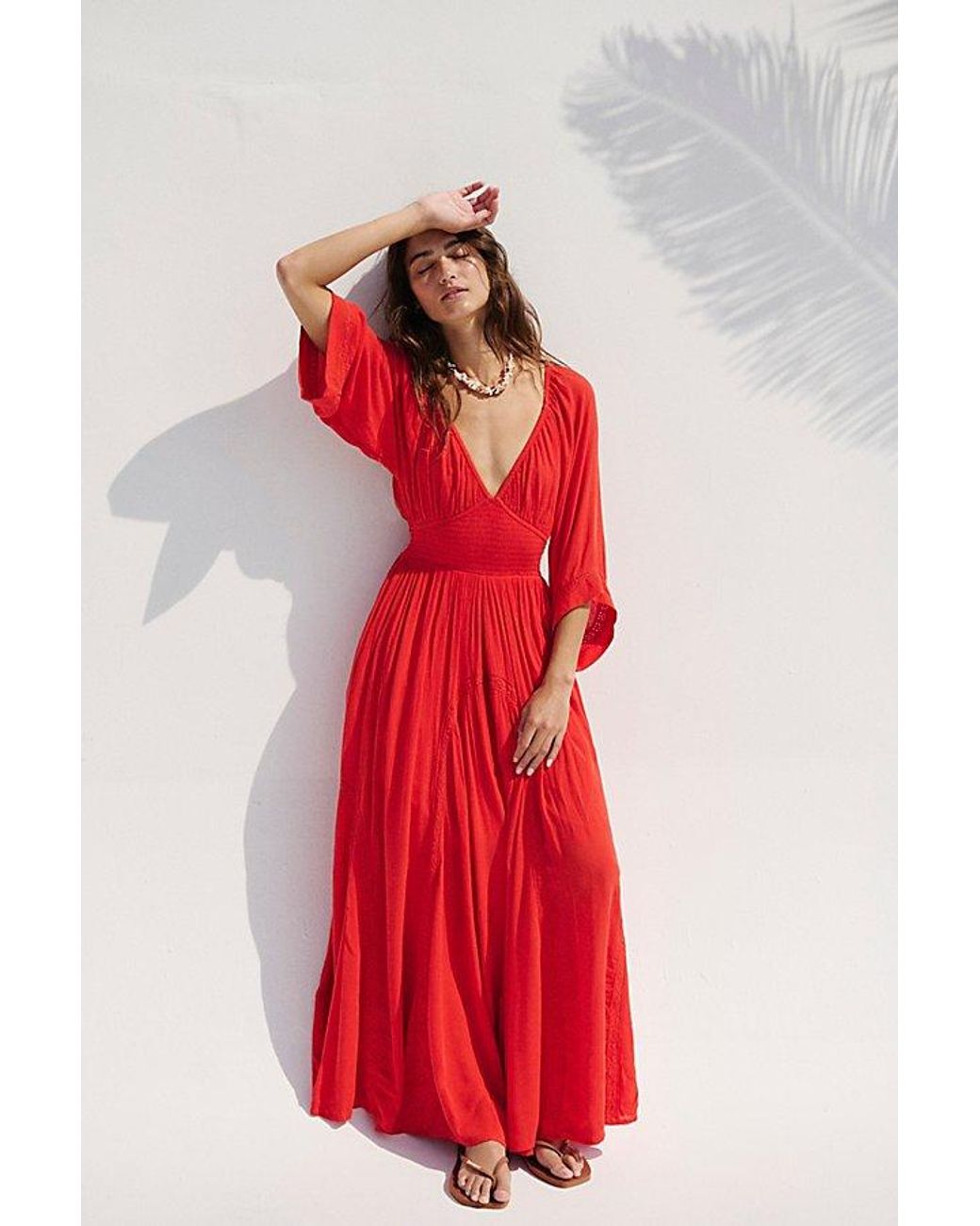 free-est Red Dixie Maxi Dress By