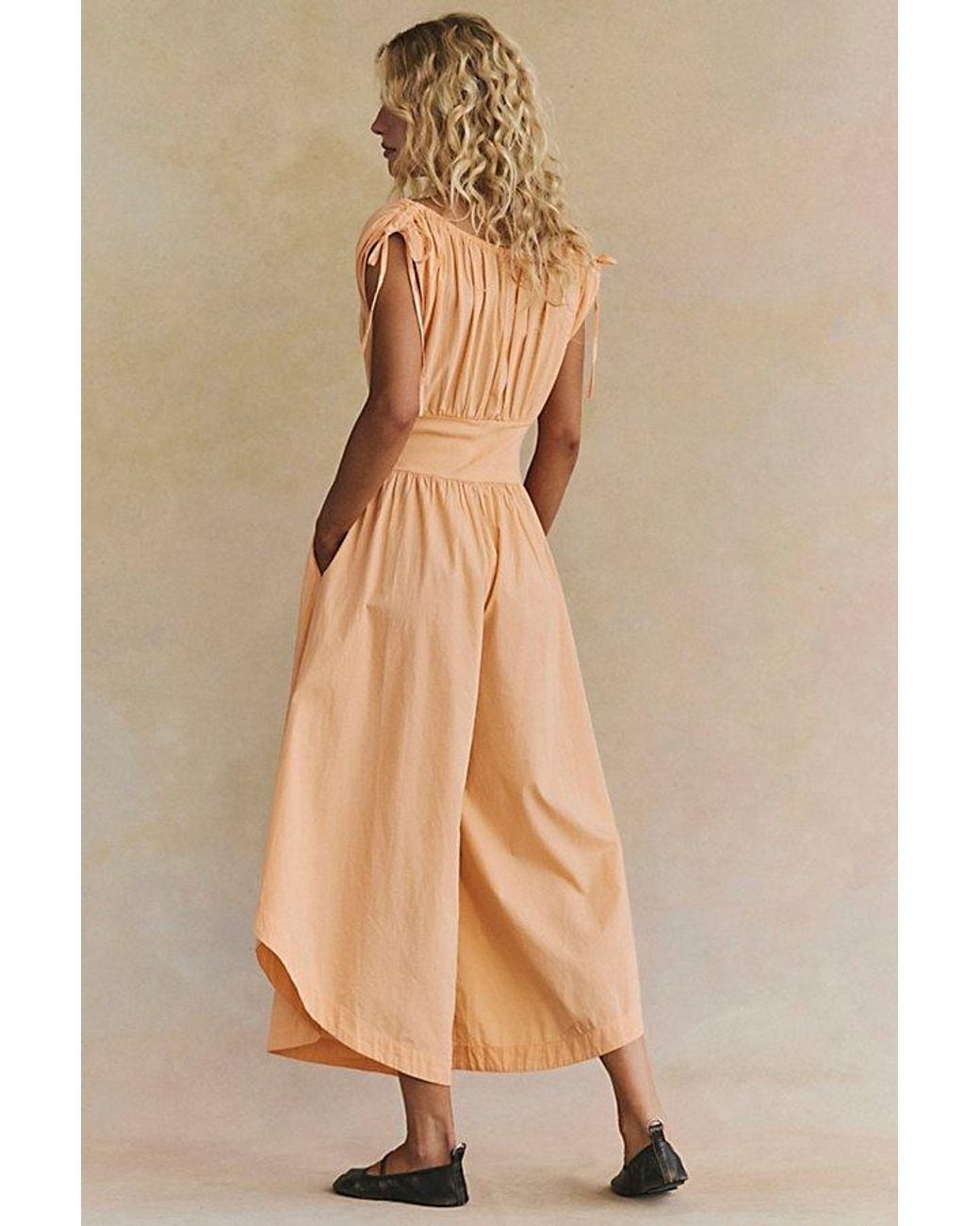 free-est Natural Ambrose Cotton One-Piece Jumpsuit By